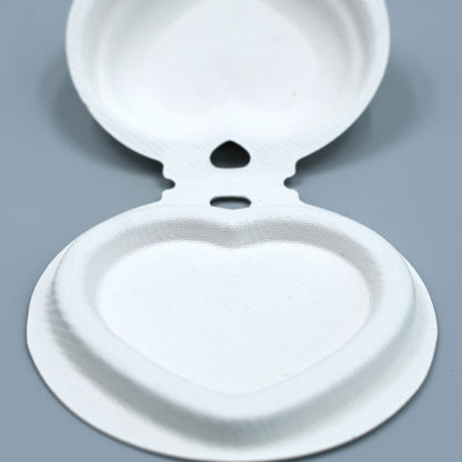 Sustainable Sugarcane Molded Heart Shaped Packaging For Makeup - Otarapack