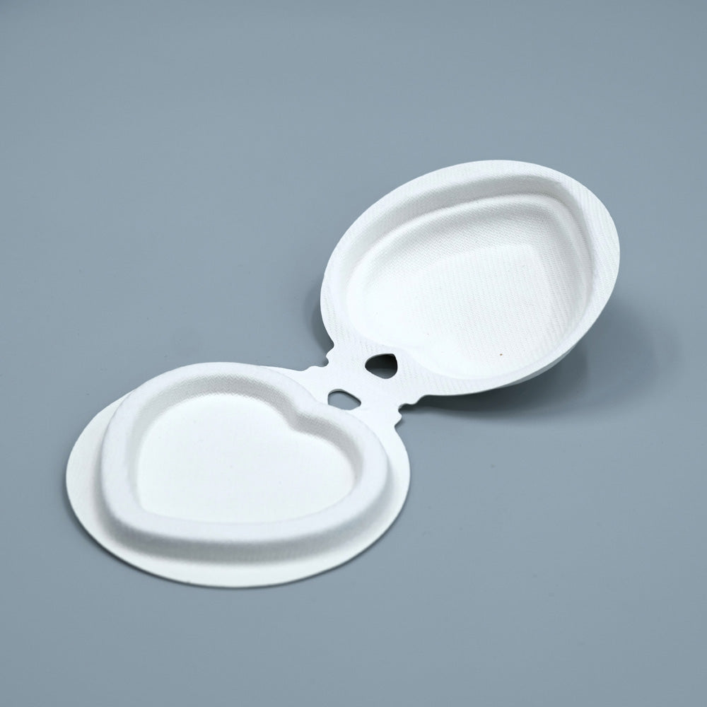 Sustainable Sugarcane Molded Heart Shaped Packaging For Makeup - Otarapack