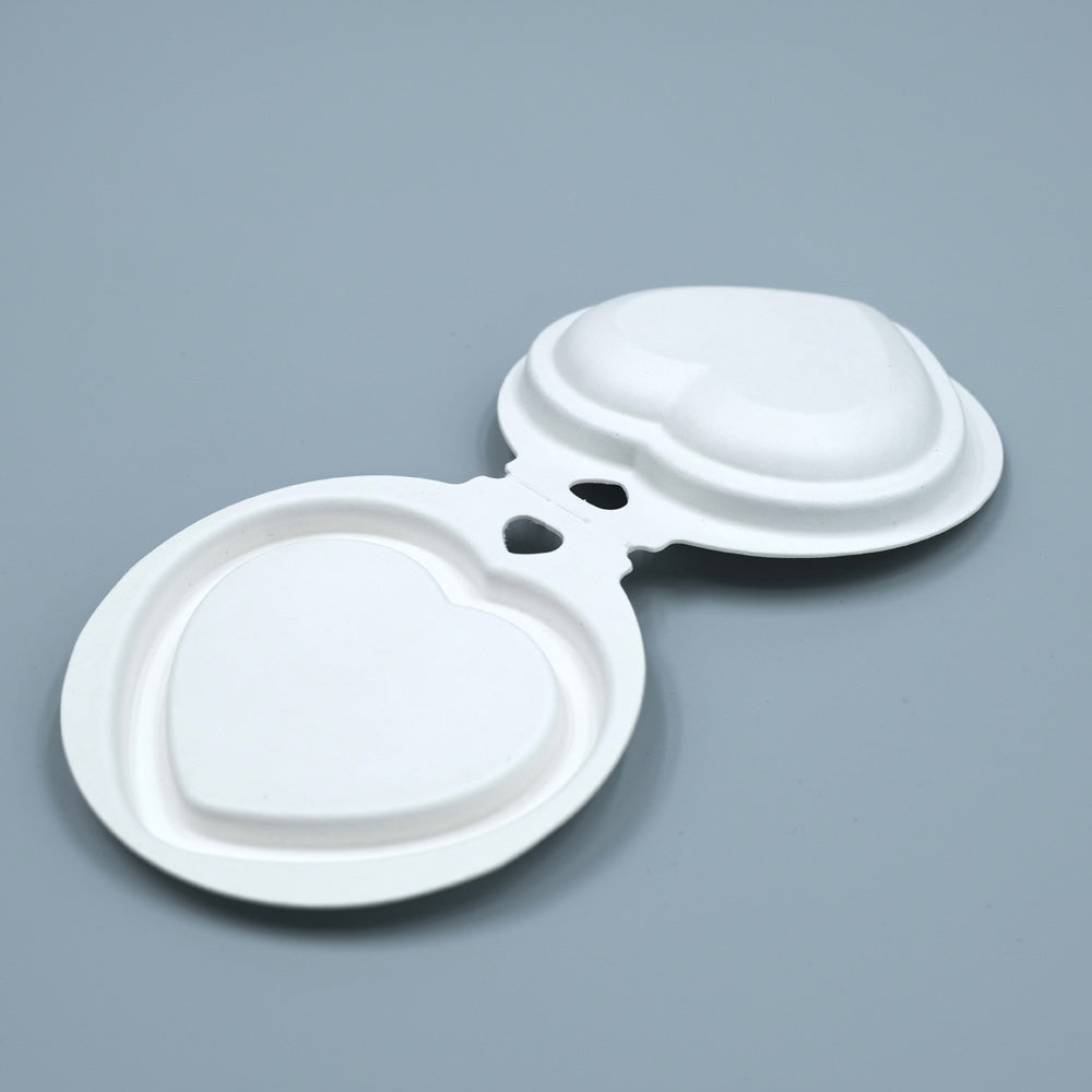 Sustainable Sugarcane Molded Heart Shaped Packaging For Makeup - Otarapack