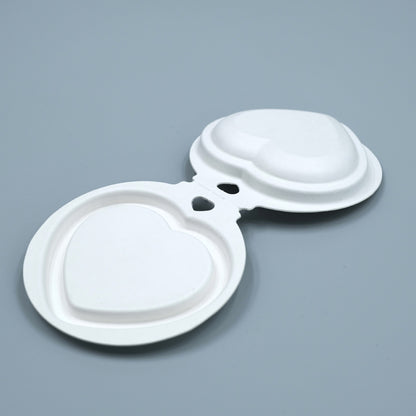 Sustainable Sugarcane Molded Heart Shaped Packaging For Makeup - Otarapack