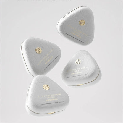 White Triangle Pulp Biodegradable Supplement Packaging - Otarapack