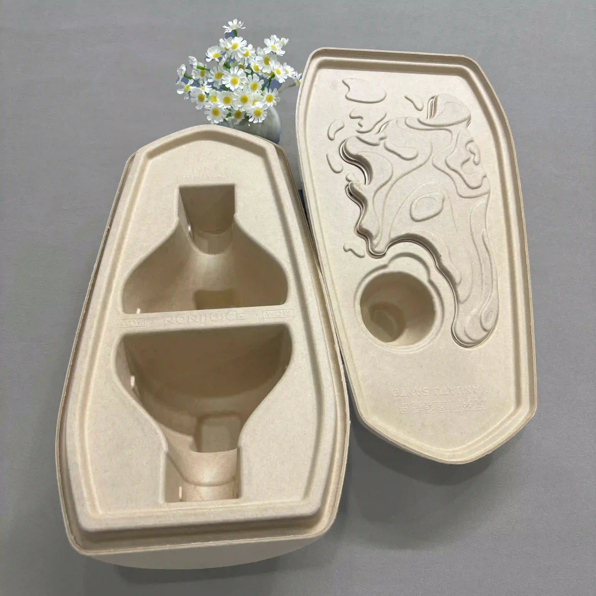 Totem Pulp Embossed Biodegradable Supplement Packaging - Otarapack