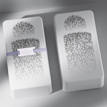Gradient Halftone Dot Wave Pattern Molded Pulp Perfume Box - Otarapack