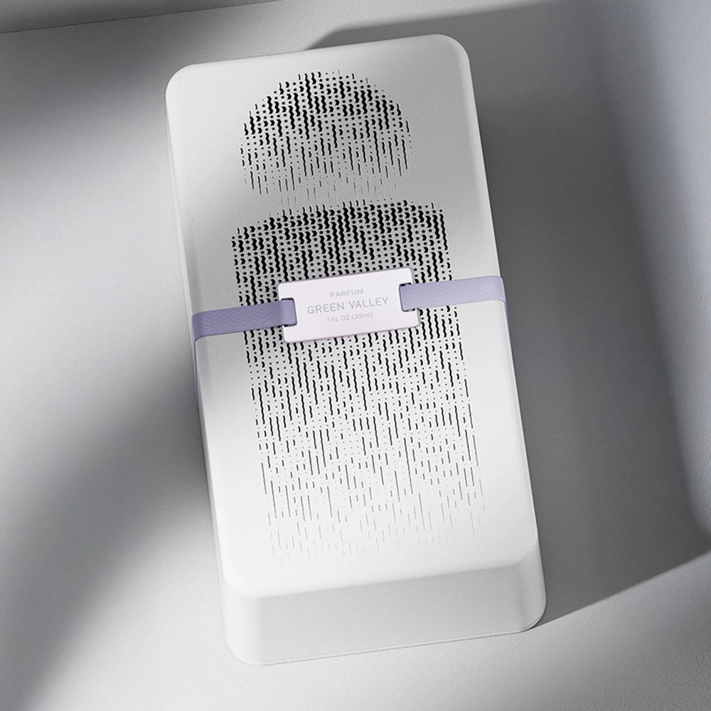 Gradient Halftone Dot Wave Pattern Molded Pulp Perfume Box - Otarapack