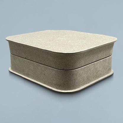 Wheat-Colored Tea Box Made from Sugarcane Pulp - Otarapack