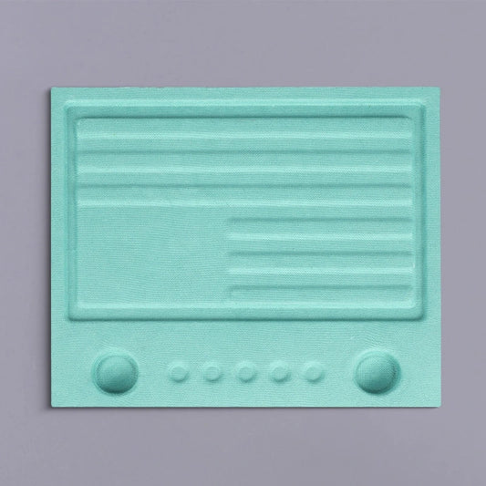 Blue-green Color Paper Tray for Electronic Products - Otarapack