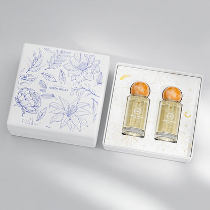 Blue Floral Molded Pulp Perfume Gift Box - Otarapack
