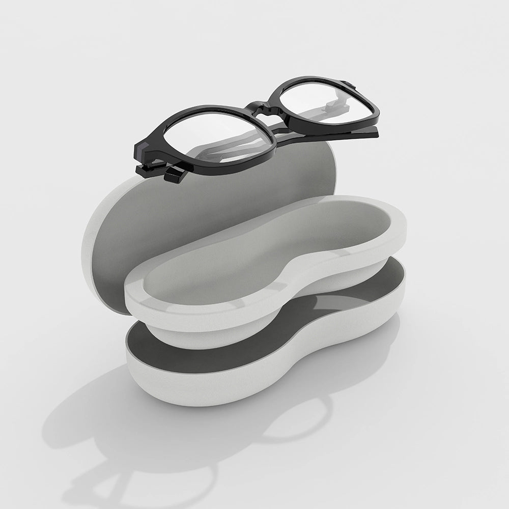 Double Layer Clamshell Sugarcane Glasses Case - Otarapack