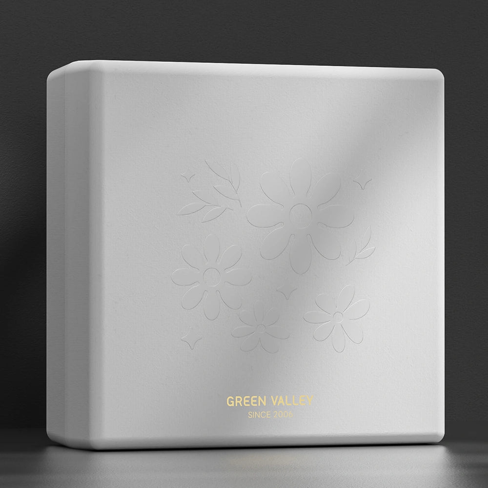 Gold Foil Emboss Floral Molded Pulp Perfume Box - Otarapack