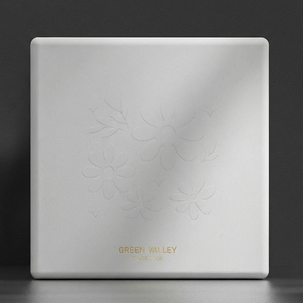 Gold Foil Emboss Floral Molded Pulp Perfume Box - Otarapack