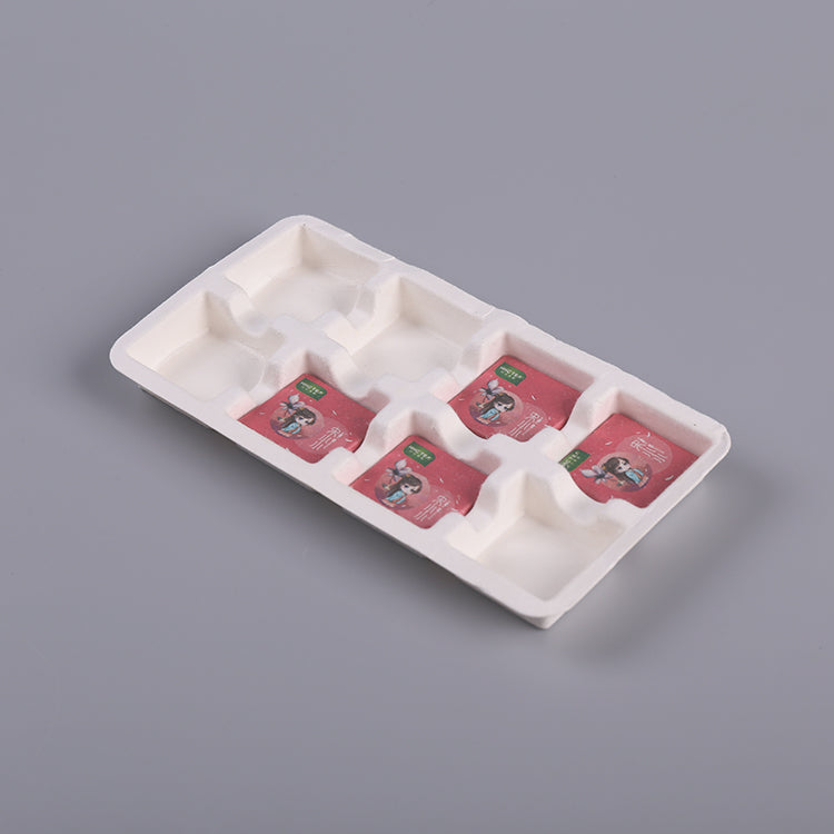 Chocolate Candy Molded Pulp Tray With 8 Divider - Otarapack