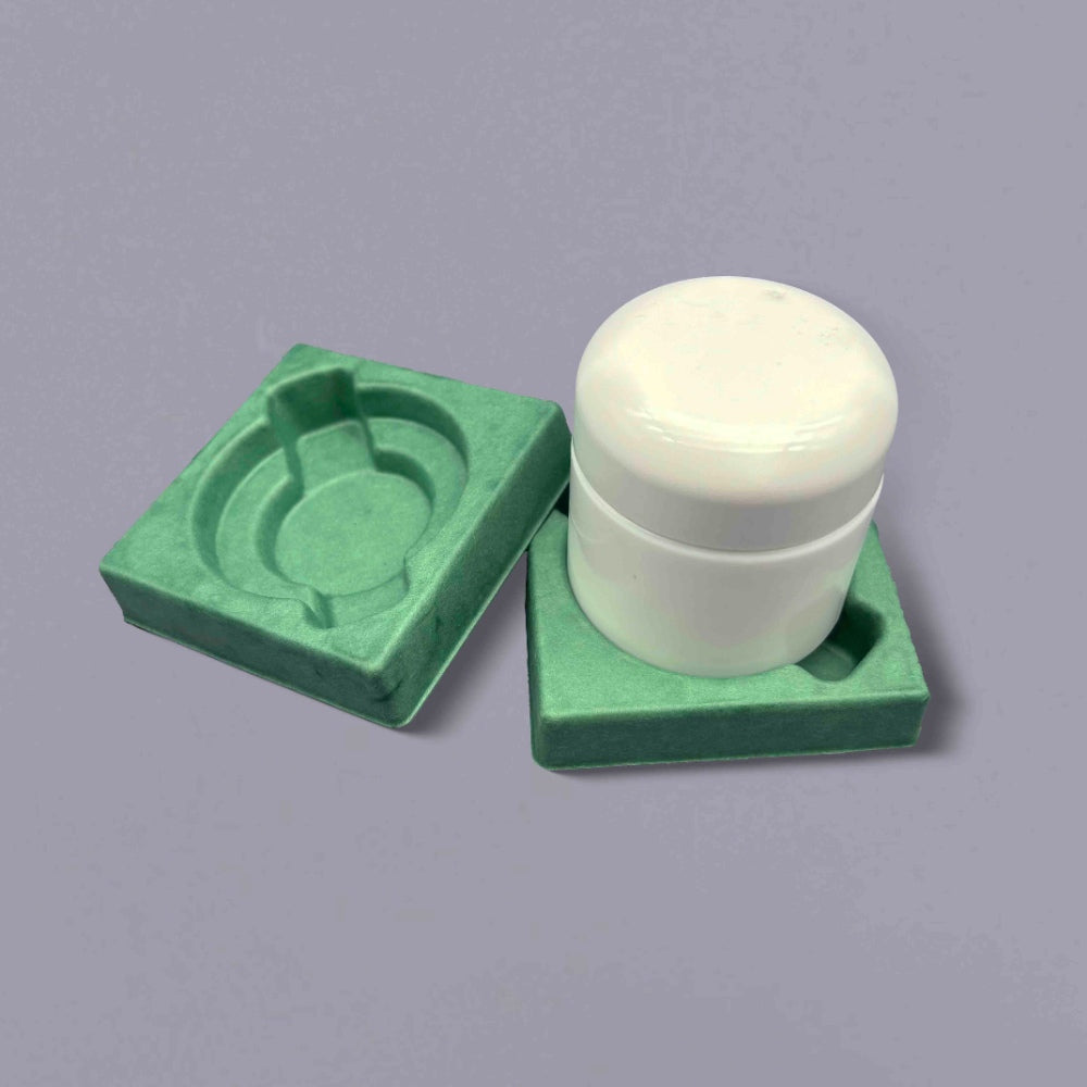 Green Face Cream Molded Pulp Insert - Otarapack