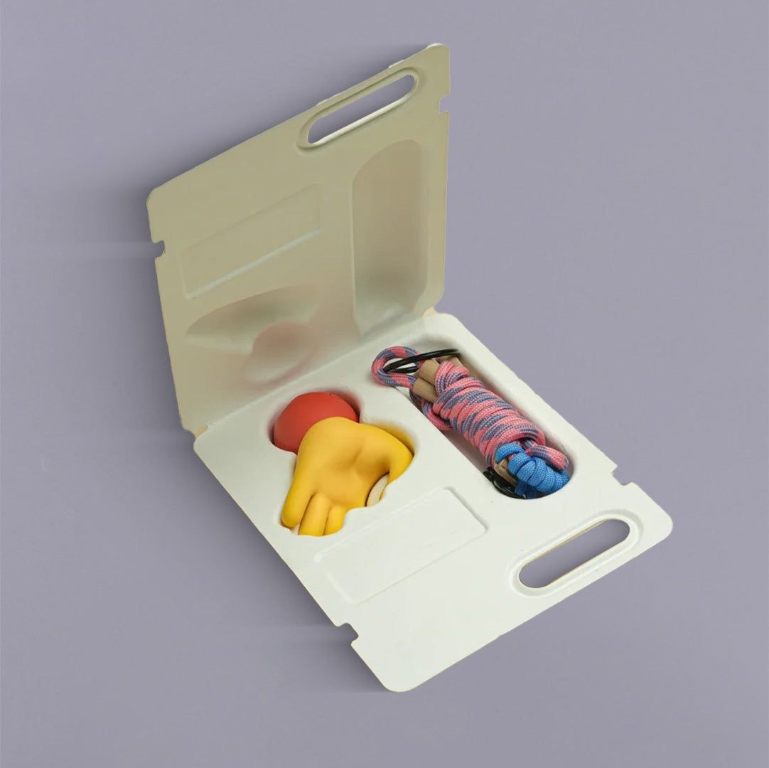Handle Cutout Slotted Frisbee Clip Biodegradable Packaging - Otarapack