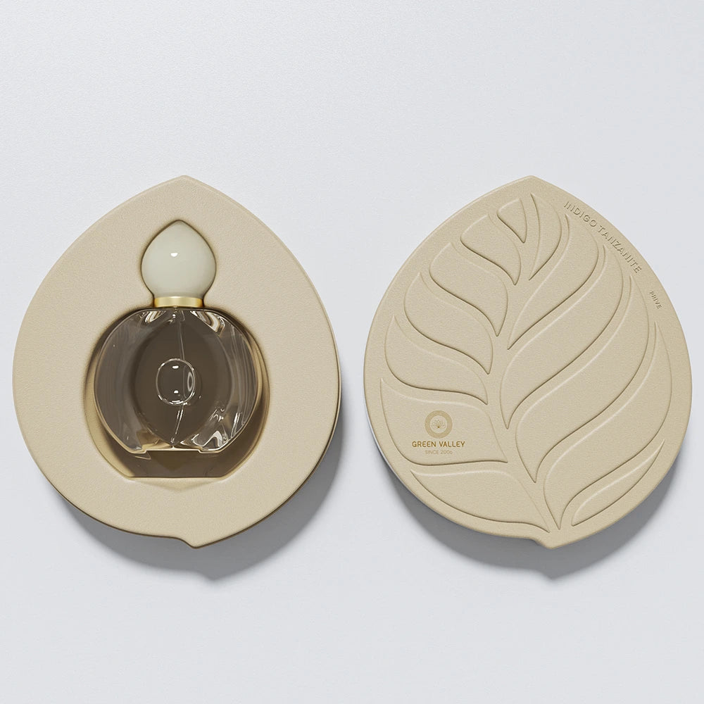 Leaf Shape Embossed Perfume Packaging - Otarapack