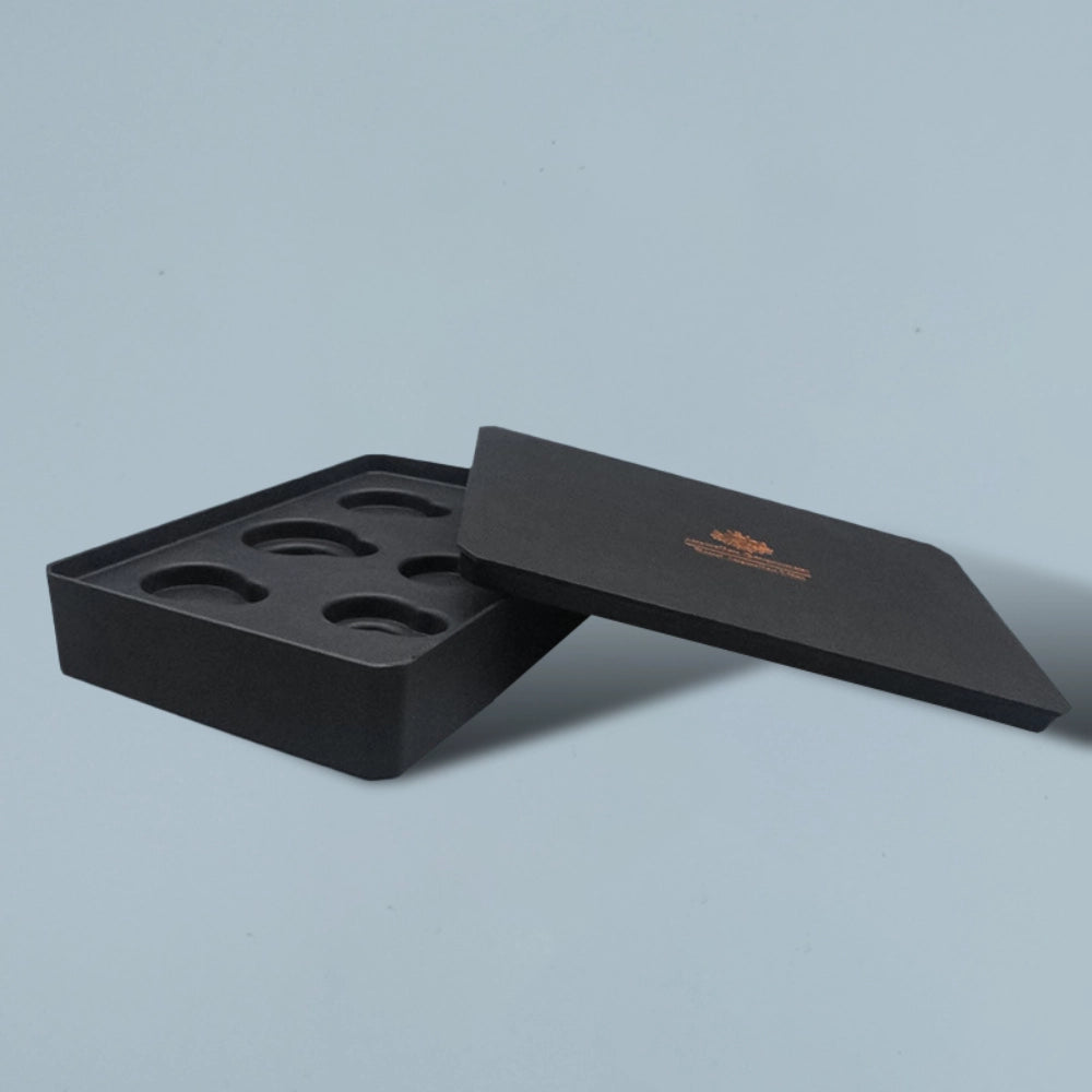 Black Lid And Base Tea Box Packaging - Otarapack