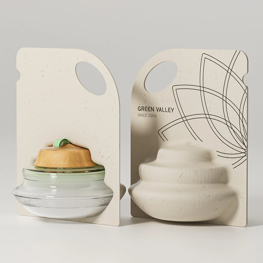 Lotus Shaped Molded Pulp Perfume Bottle Packaging - Otarapack