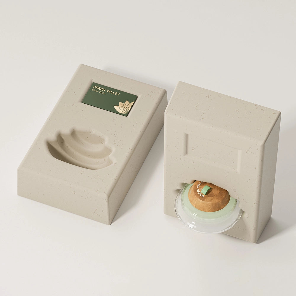 Lotus Shaped Molded Pulp Perfume Bottle Packaging - Otarapack