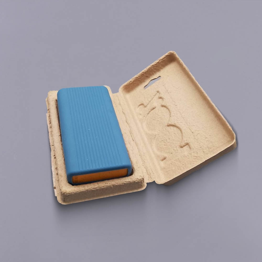 Dry Press Brown Molded Pulp Insert for Power Bank - Otarapack