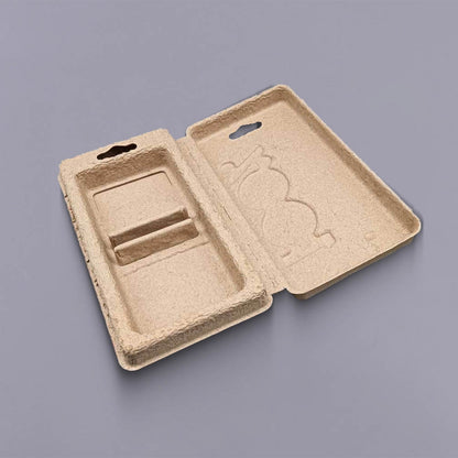 Dry Press Brown Molded Pulp Insert for Power Bank - Otarapack