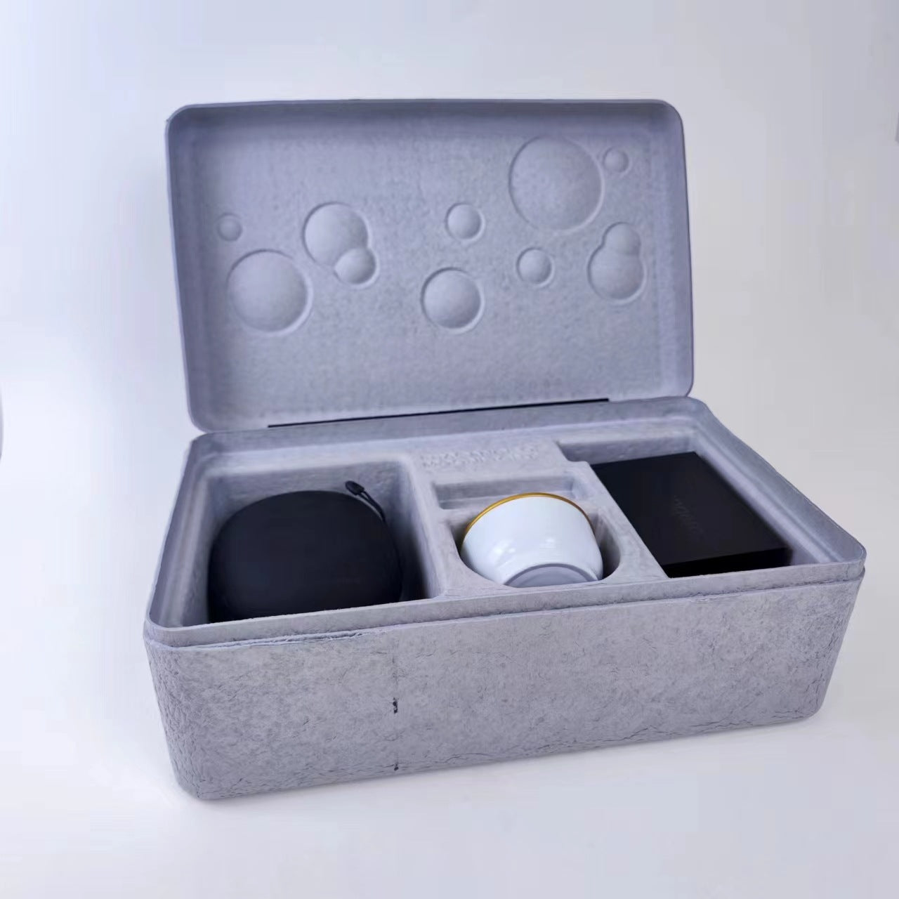 Crater On The Moon Design Custom Molded Pulp Gift Set Packaging - Otarapack