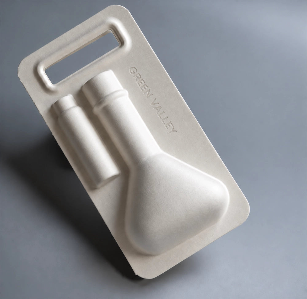 Sustainable Mouthwash Paper Pulp Boxes With Hang Tag