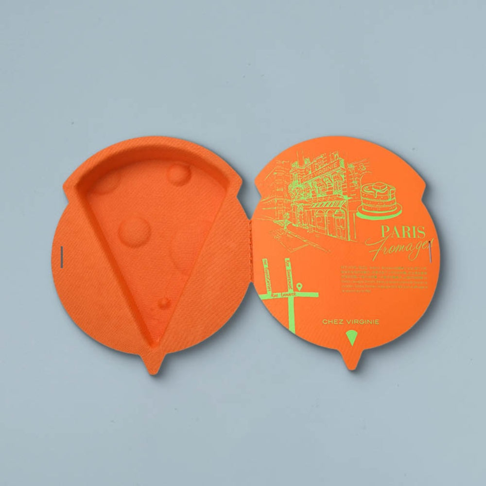 Orange Special Cheese-shape Cosmetic Pulp Box - Otarapack
