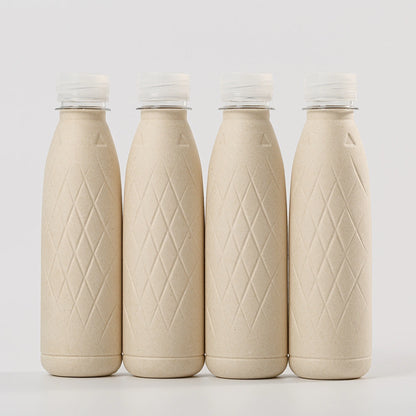 Sustainable Molded Pulp Water Paper Bottle Packaging - Otarapack