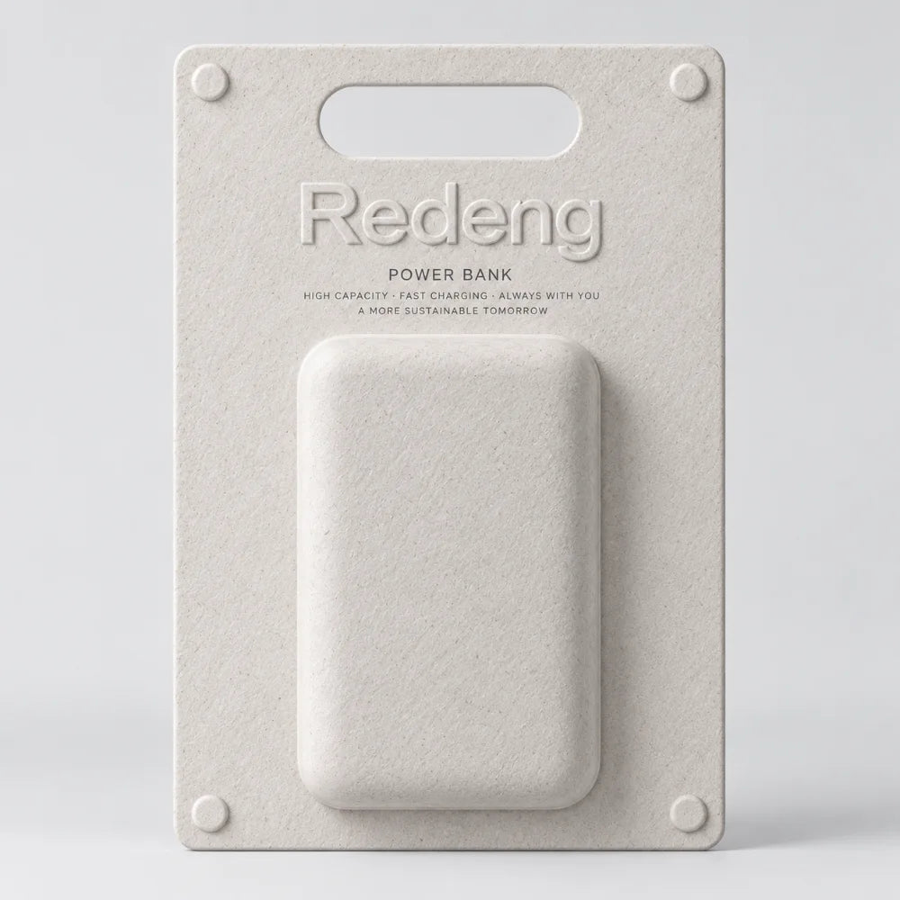 Recyclable Smart Charger Accessories Sugarcane Pulp Packaging Box
