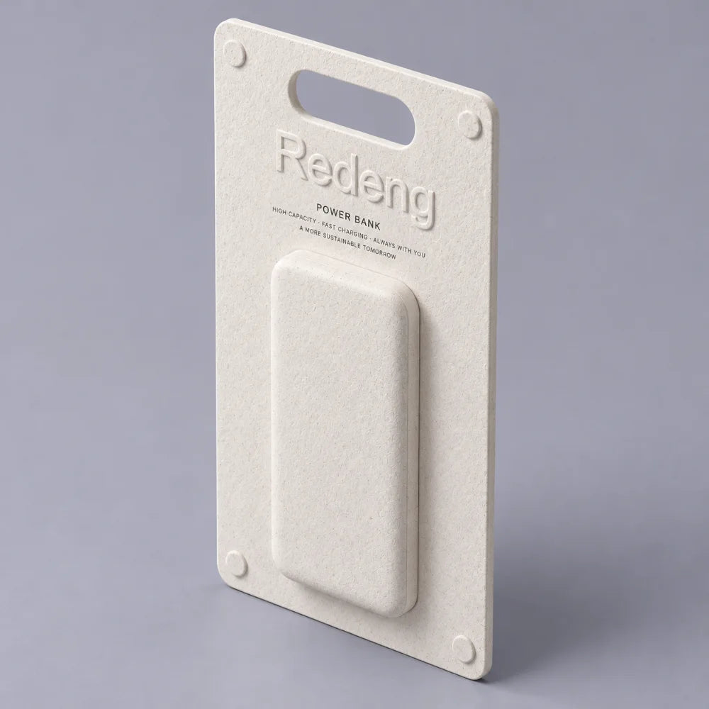 Recyclable Smart Charger Accessories Sugarcane Pulp Packaging Box