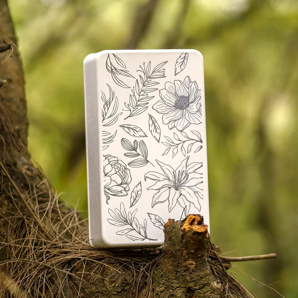 Blue Floral Style Elegant Perfume Packaging - Otarapack