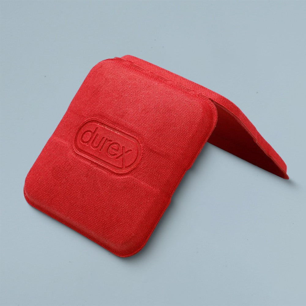 Red Clamshell Pulp Molded Box - Otarapack