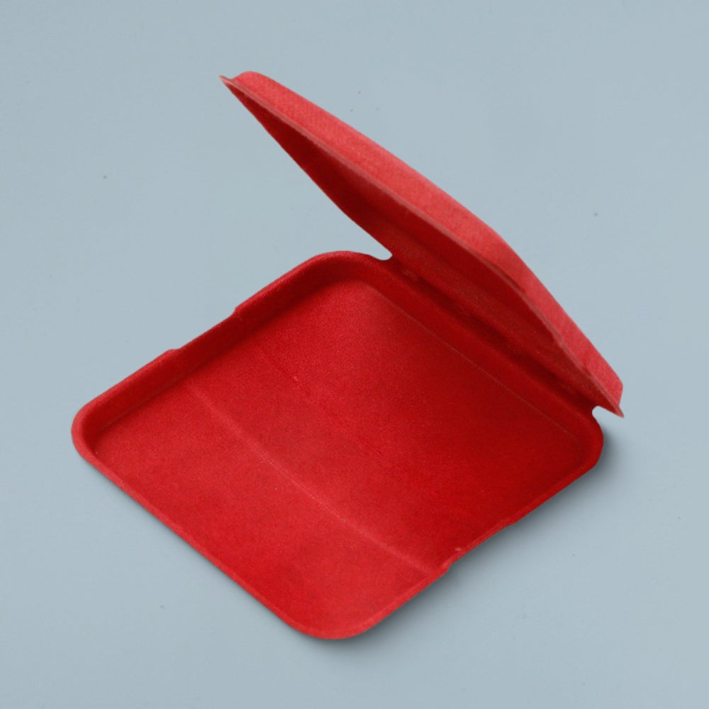 Red Clamshell Pulp Molded Box - Otarapack