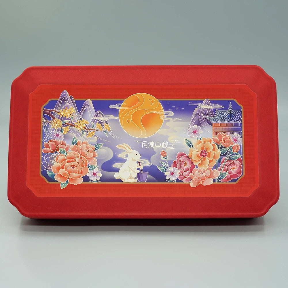 Red Color 8 Slots Mooncake Box - Otarapack