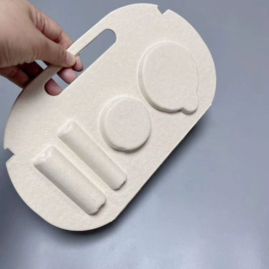 White Pulp Cosmetic Carrier Sustainable Handle Packaging - Otarapack