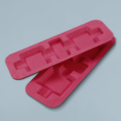 Sustainable Molded Pulp Red Inner Tray - Otarapack