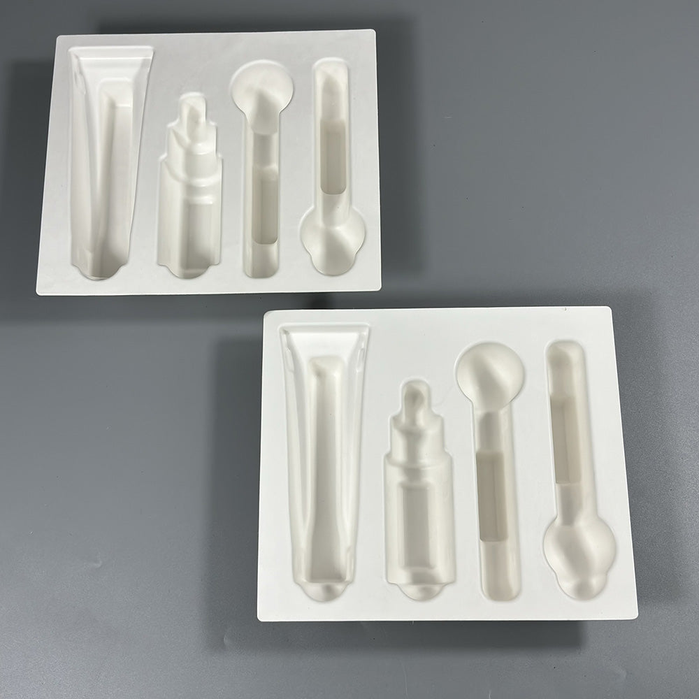 Green Cellulose Molded Pulp Trays For Cosmetics - Otarapack