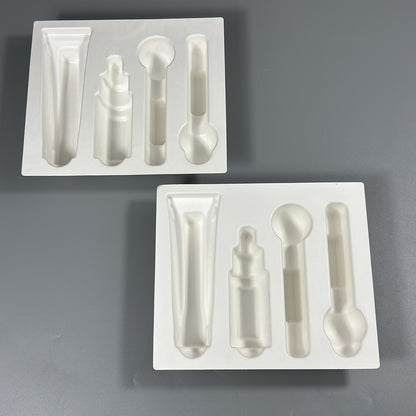 Green Cellulose Molded Pulp Trays For Cosmetics - Otarapack