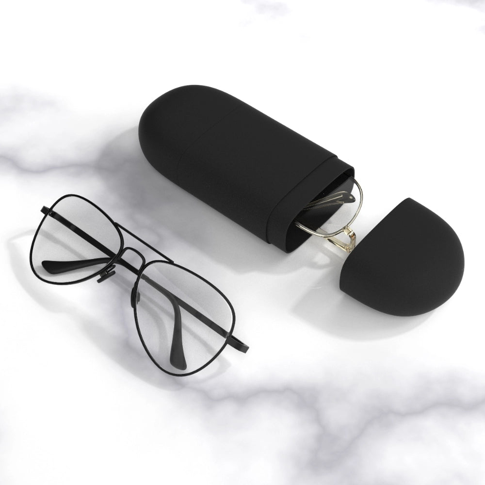 Black Molded Pulp Box Two Way Open Glasses Case - Otarapack