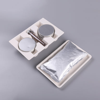 Mould Pulp Suitcase Cosmetic Skincare Packaging Box With Paper Handle - Otarapack